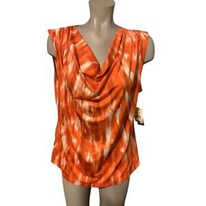Bleeker & McDougal Cowl Neck Woman Summer Top Size XL